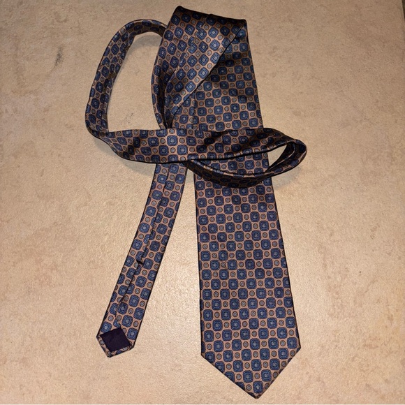 Bert Pulitzer Other - Bert Pulitzer Vintage 100% Silk Geometric
Foulard Necktie